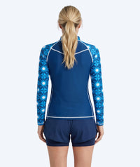 Watery UV-shirt for women - Aiko Long Sleeve Rashguard - Blue/dark blue