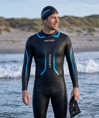 Watery wetsuit for men - Tackey Elite - Black/blue