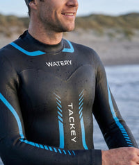 Watery wetsuit for men - Tackey Elite - Black/blue