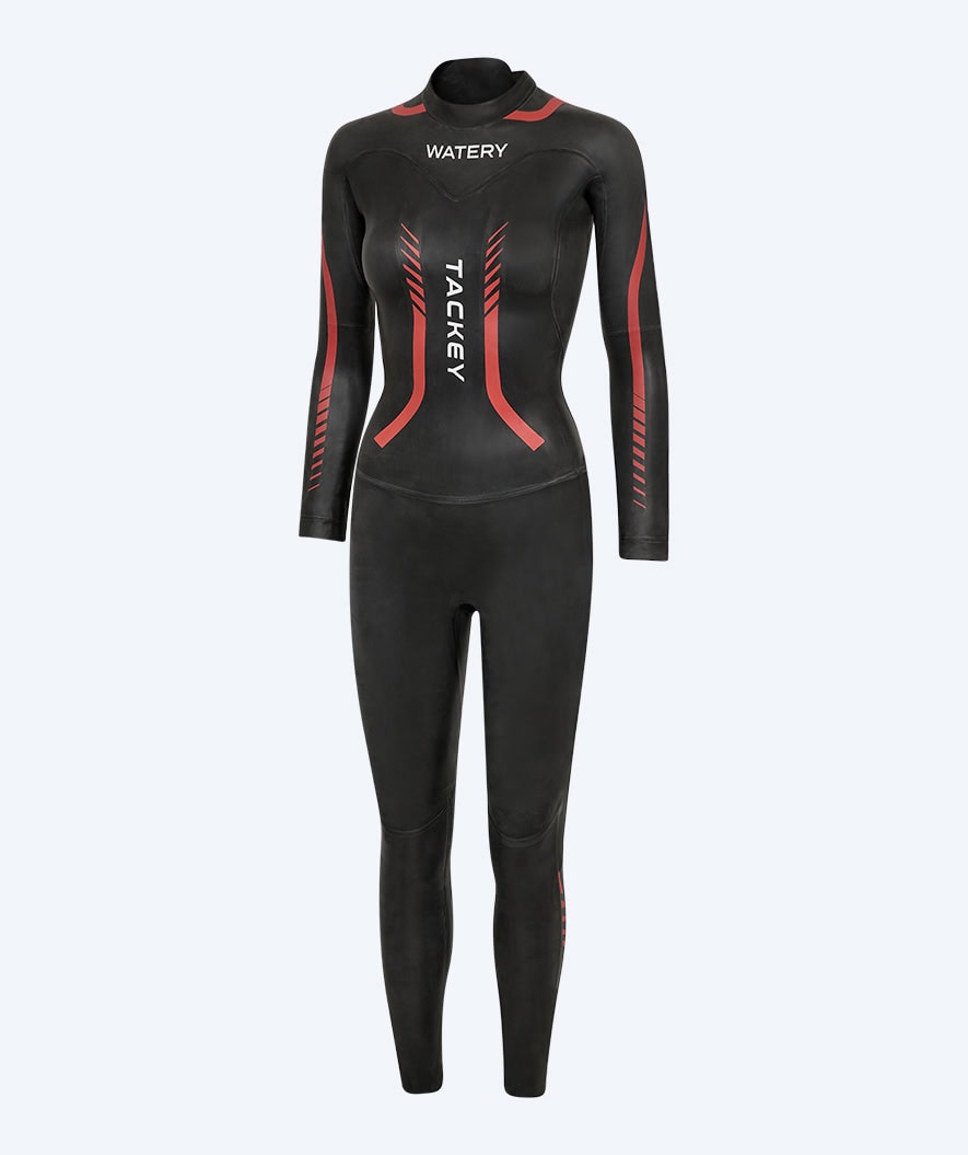 Watery wetsuit for women - Tackey Elite - Black/red