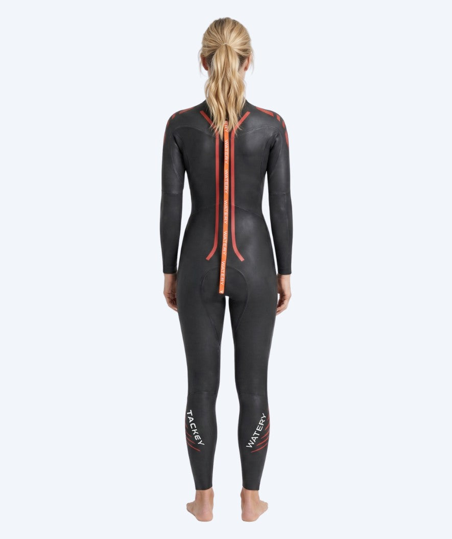 Watery wetsuit for women - Tackey Elite - Black/red