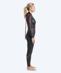 Watery wetsuit for women - Tackey Elite - Black/red