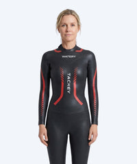 Watery wetsuit for women - Tackey Elite - Black/red