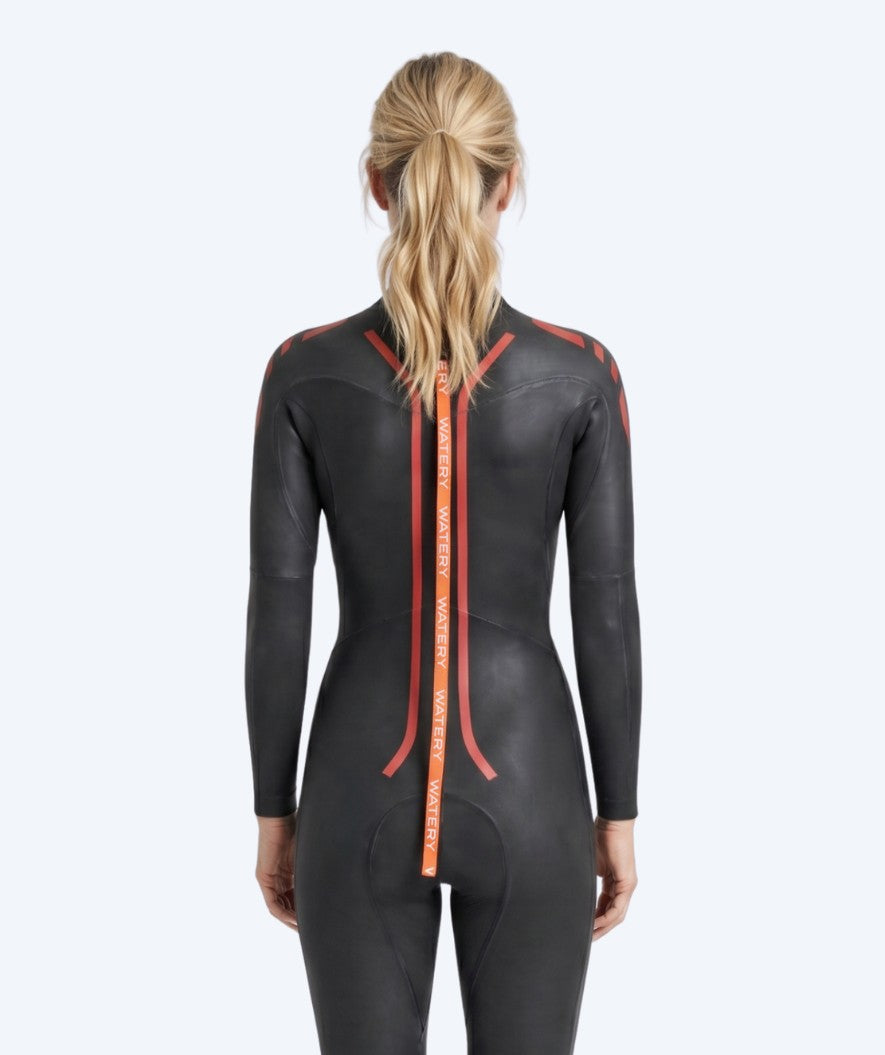 Watery wetsuit for women - Tackey Elite - Black/red