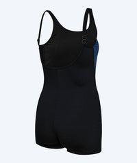 Watery swimsuit with skirt for women - Venilla - Black/blue