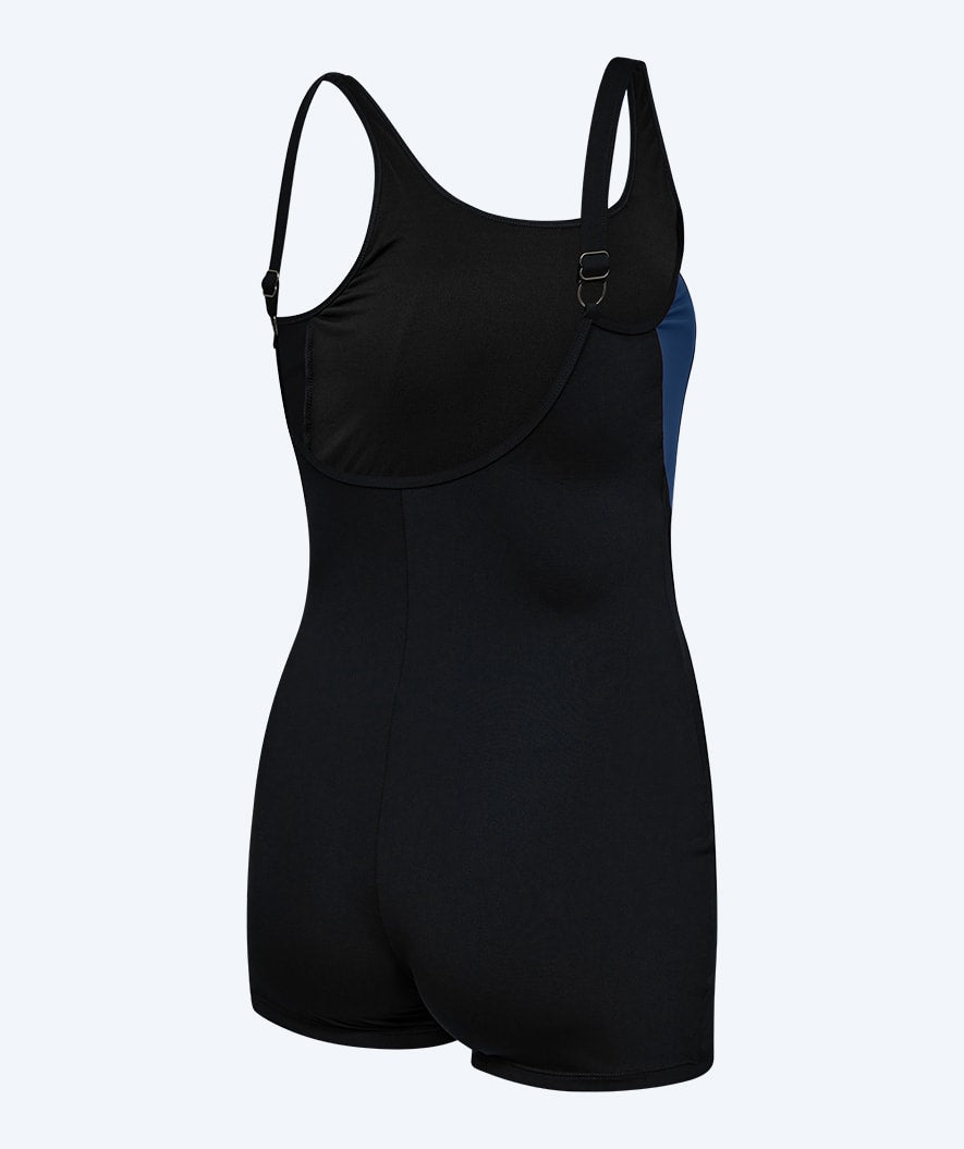 Watery swimsuit with skirt for women - Venilla - Black/blue