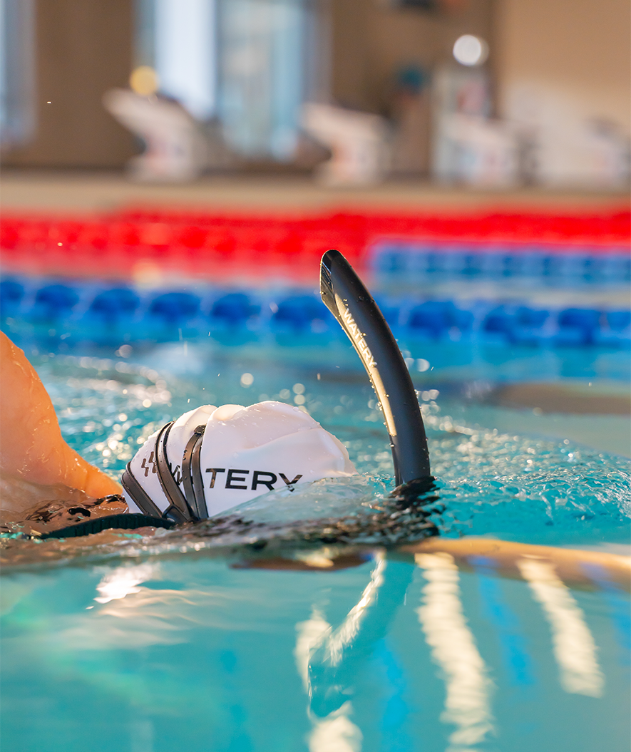 Watery center snorkel for swimming - Phoenix Elite - Black