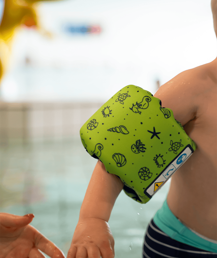 Watery armbands for kids - Splashy (11-30kg) - Green
