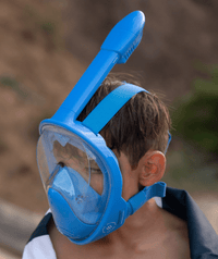 Watery full face diving mask for kids - Oxygen - Atlantic Blue