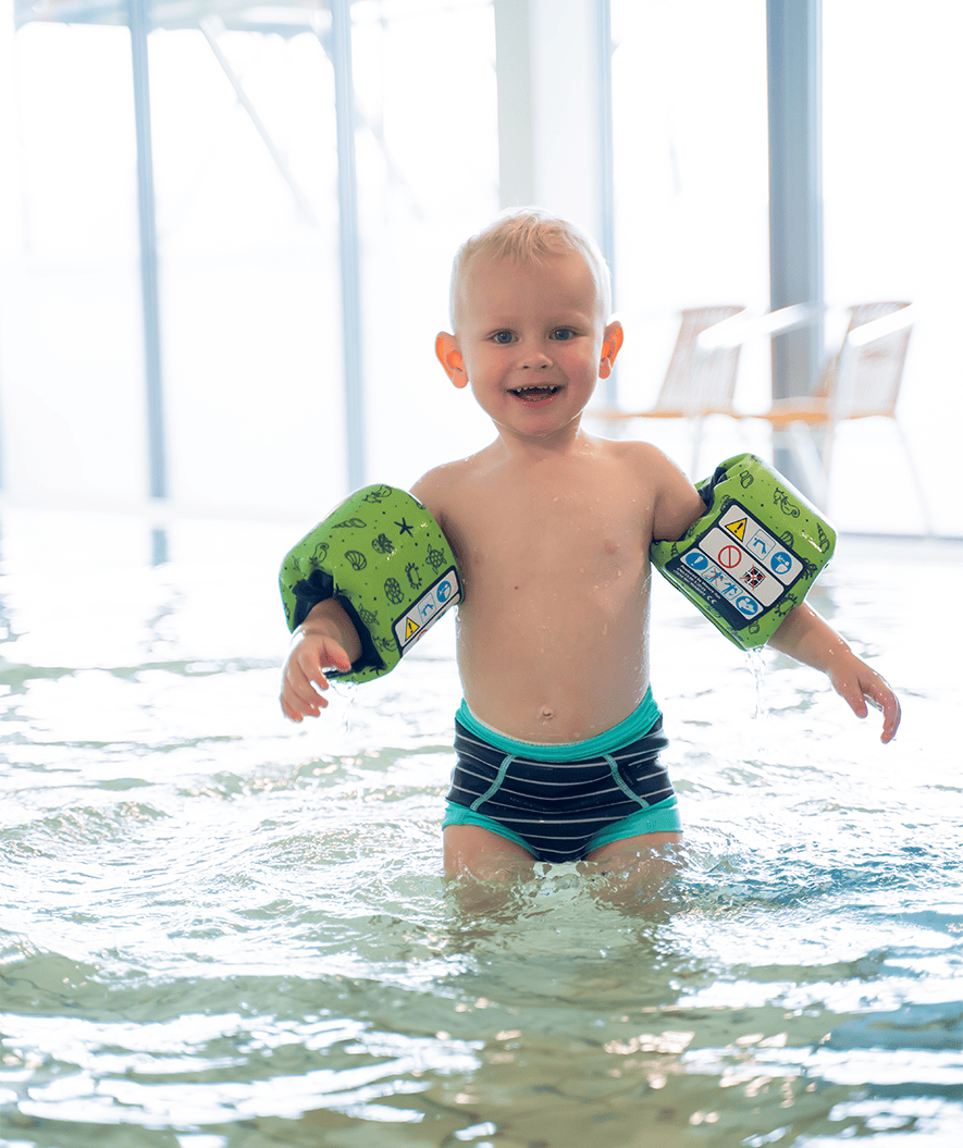 Watery armbands for kids - Splashy (11-30kg) - Green