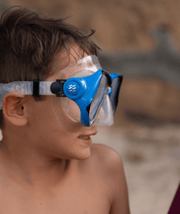 Watery diving mask for adults (from 12 years) - Hudson - Black/blue