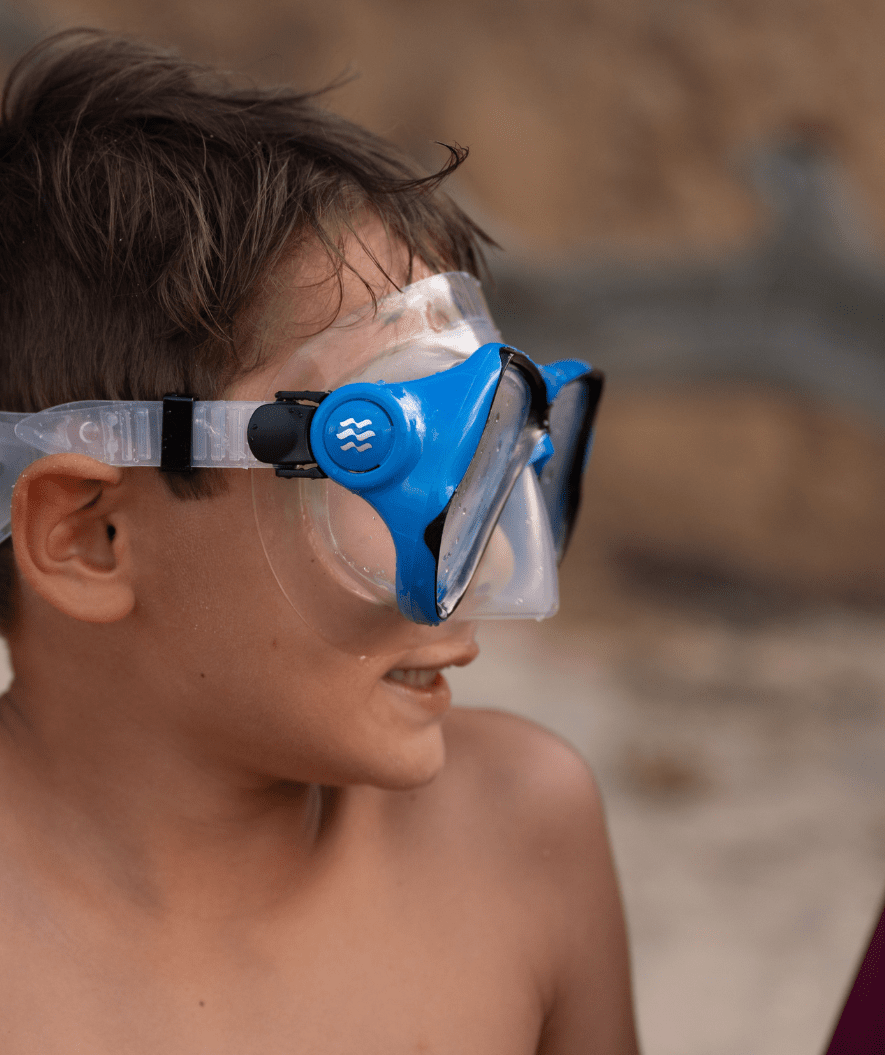 Watery diving mask for adults (from 12 years) - Hudson - Black/blue