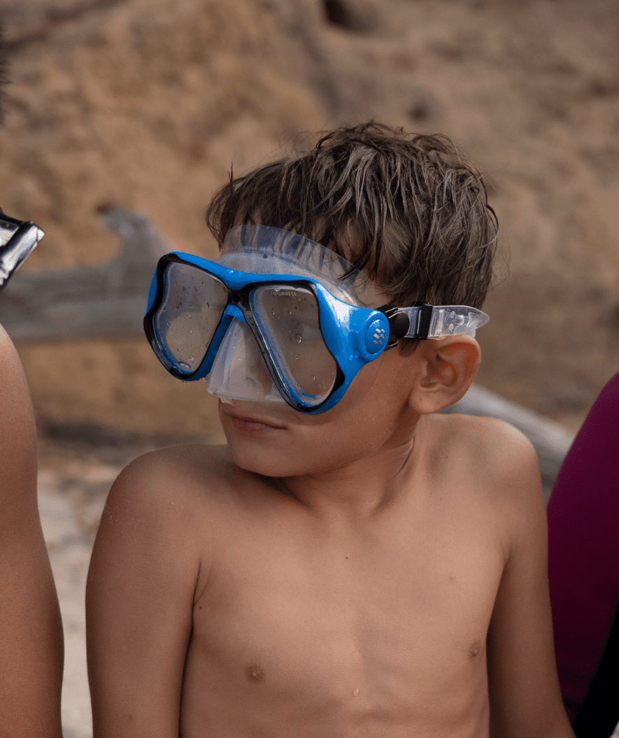 Watery diving mask for adults (from 12 years) - Hudson - Black/blue