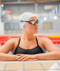 Watery swim googles - Proflex Swedish Mirror - Black/gold