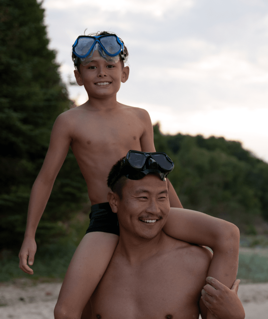 Watery diving mask for adults (from 12 years) - Hudson - Black