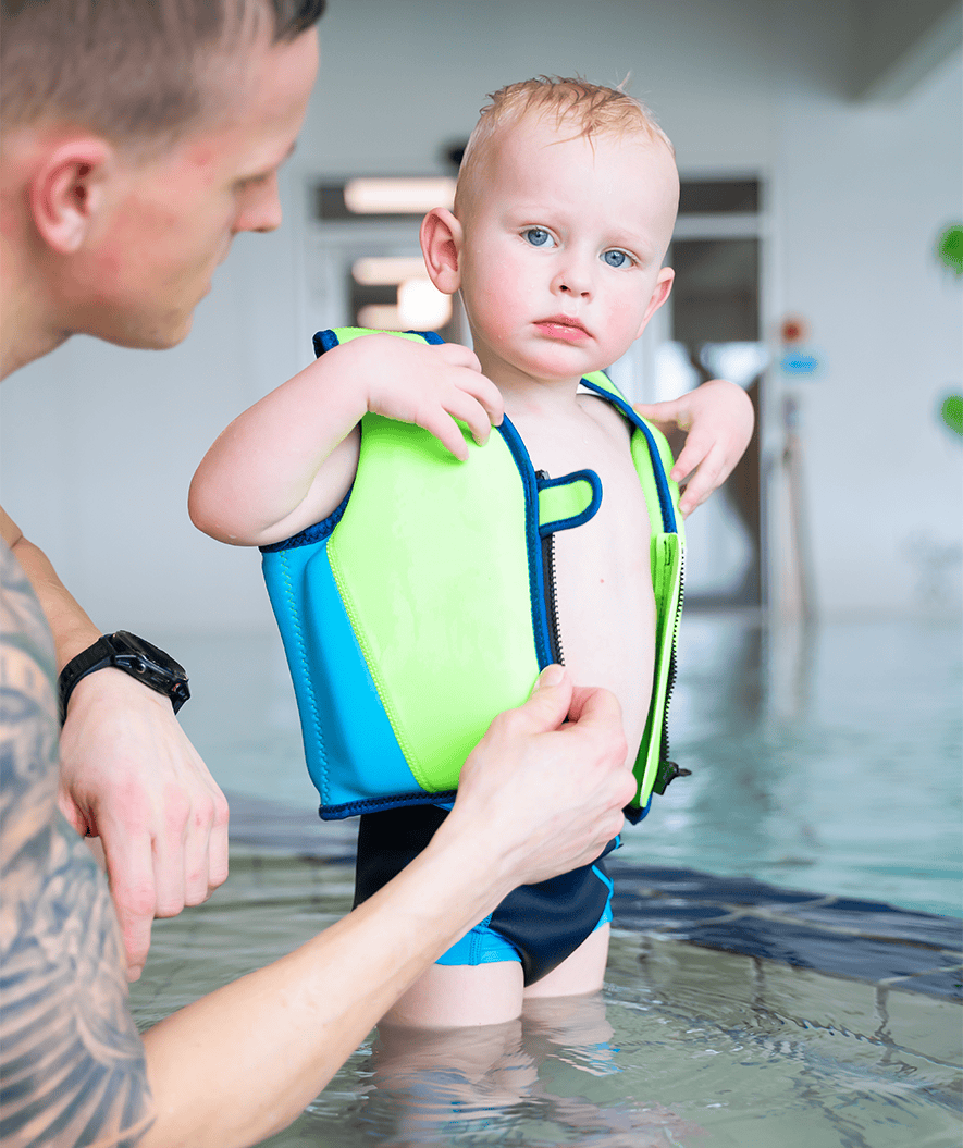 Watery swim vest for kids (2-8) - Basic - Green