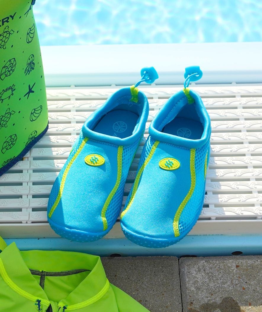 Watery swim shoes for kids - Spinner - Blue/green