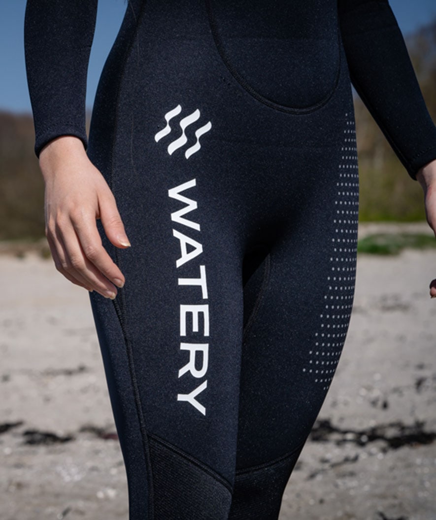 Watery wetsuit for women - Hedgehog (3mm) - Black