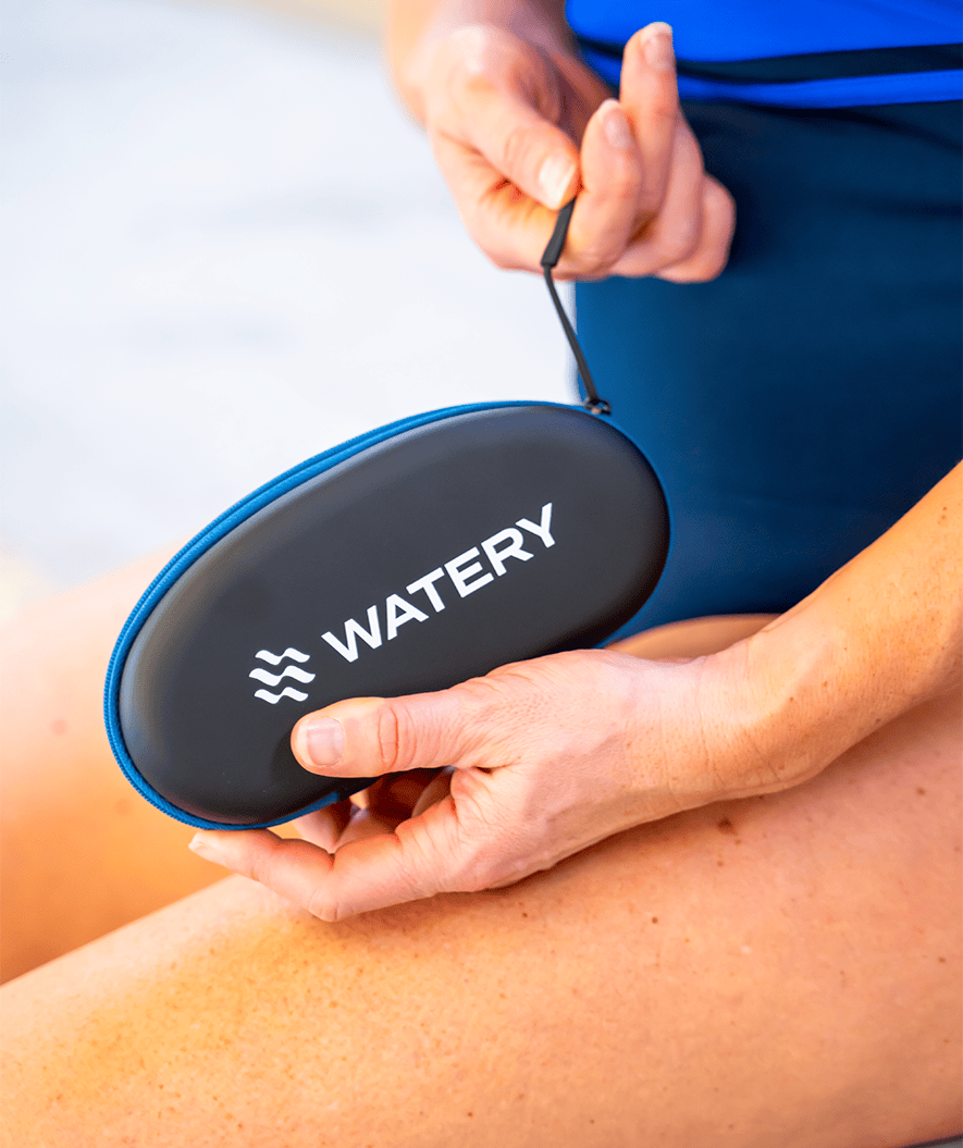 Watery swim goggles case - Active - Dark blue