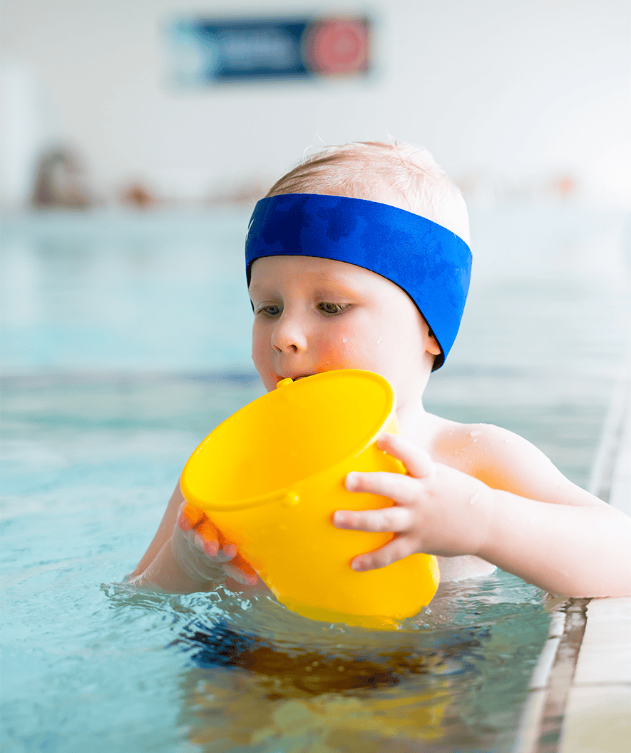 Watery earband for kids - Raider - Dark blue