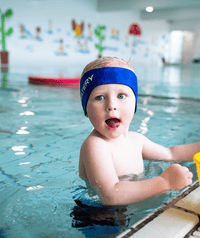 Watery earband for kids - Raider - Dark blue