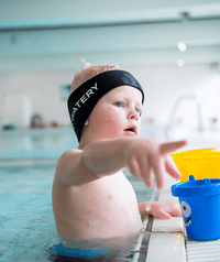 Watery earband for kids - Raider - Black