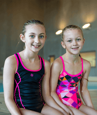 Watery swimsuit for girls - Hurley - Black/pink