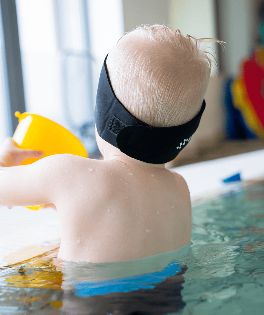 Watery earband for kids - Raider - Black