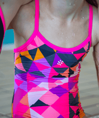 Watery swimsuit for girls - Laguna - Light pink