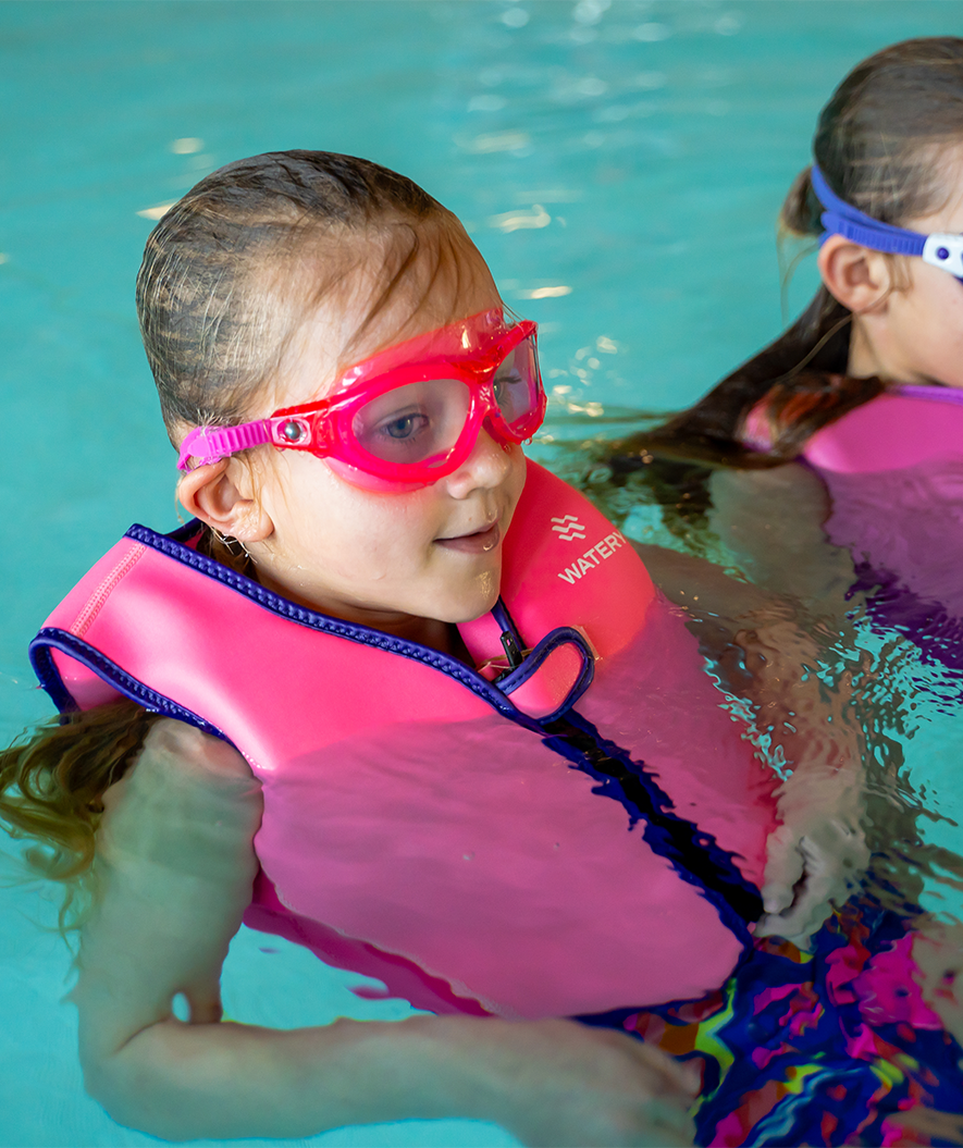 Watery swimming goggles for kids - Mantis 2.0 - Atlantic Pink/blue