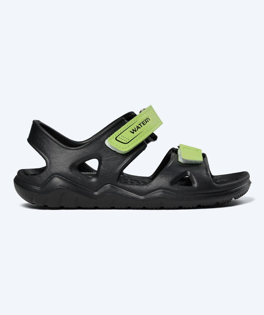 Watery swim sandals for kids - Ozana - Black/green