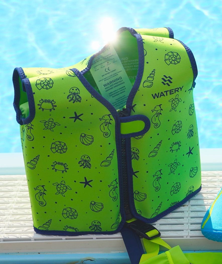 Watery swim vest for kids (1-6) - Splashy - Green