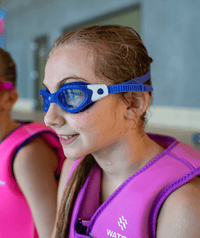 Watery swim goggles for kids - Delta - Blue/white