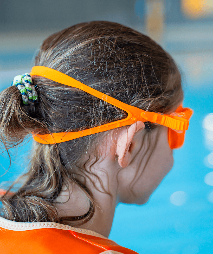 Watery swim goggles for kids - Mantis 2.0 - Atlantic Blue/clear