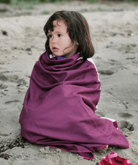 Watery microfiber towel (160 x 80 cm) - Eco Nebraska - Dust red