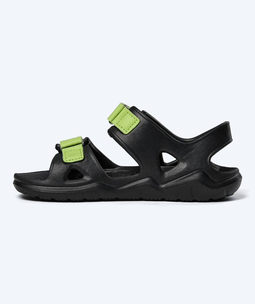 Watery swim sandals for kids - Ozana - Black/green
