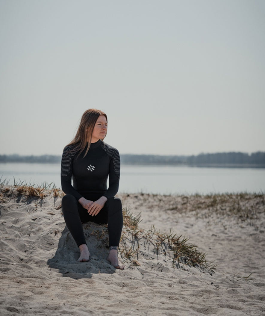 Watery wetsuit for women - Hedgehog (3mm) - Black