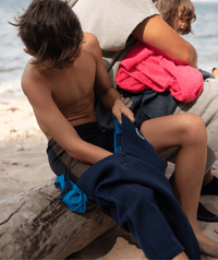 Watery UV wetsuit for kids - Calypso Long Sleeved - Blue/dark blue