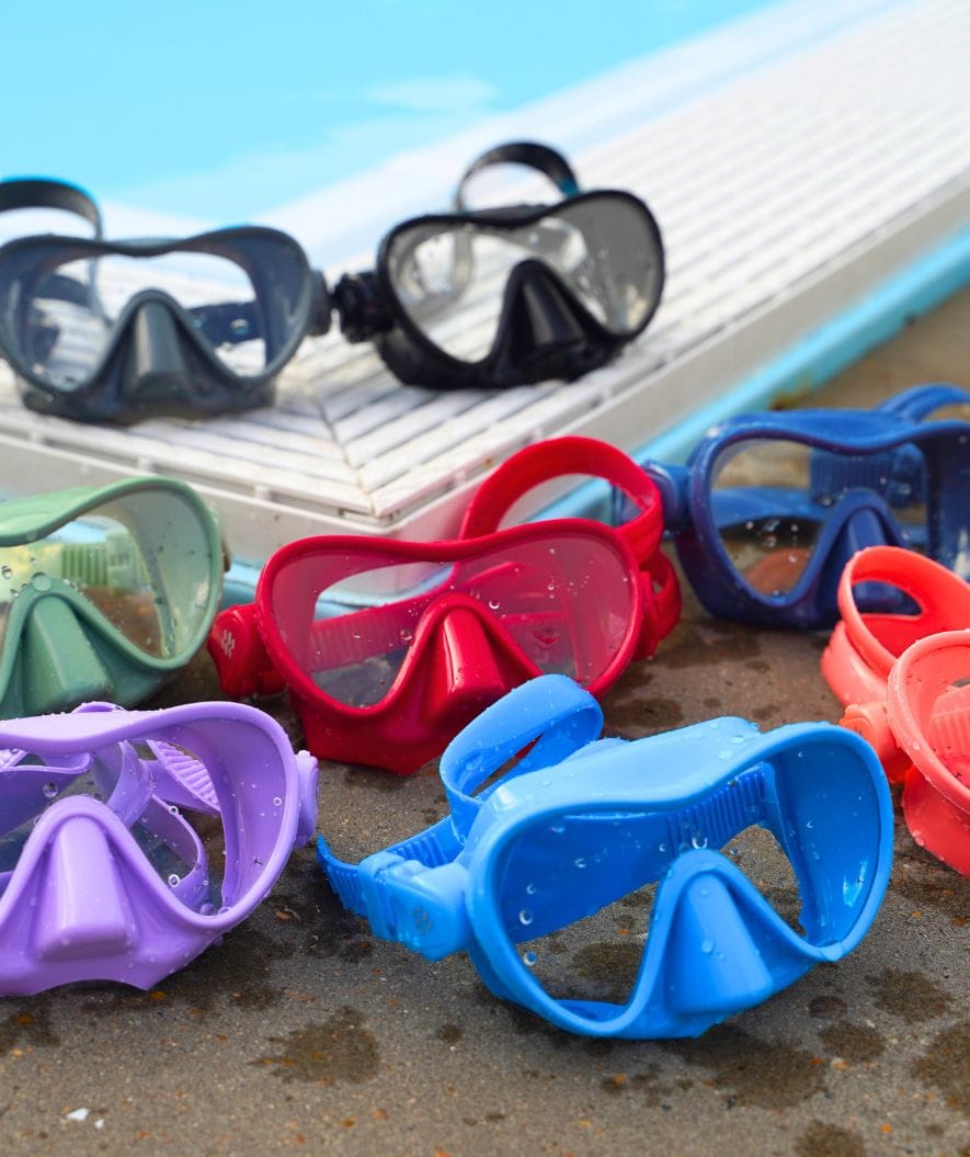 Watery diving mask for kids (4-12) - Cliff - Black