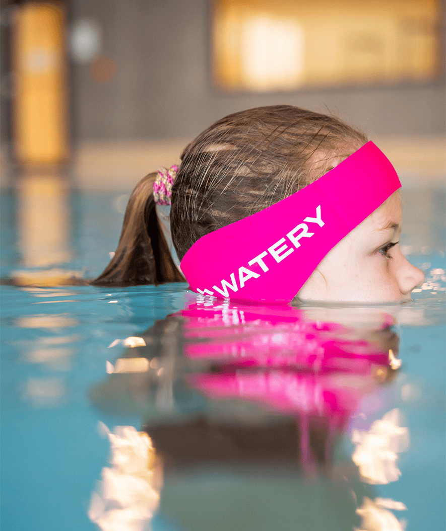 Watery earband for kids - Raider - Light pink