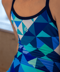 Watery swimsuit for girls - Laguna - Blue