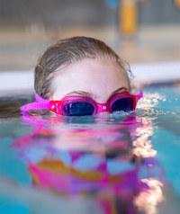 Watery diving goggles for kids - Pacific - Green/clear