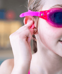 Watery earplugs for kids - Indra 3 pairs - Pink