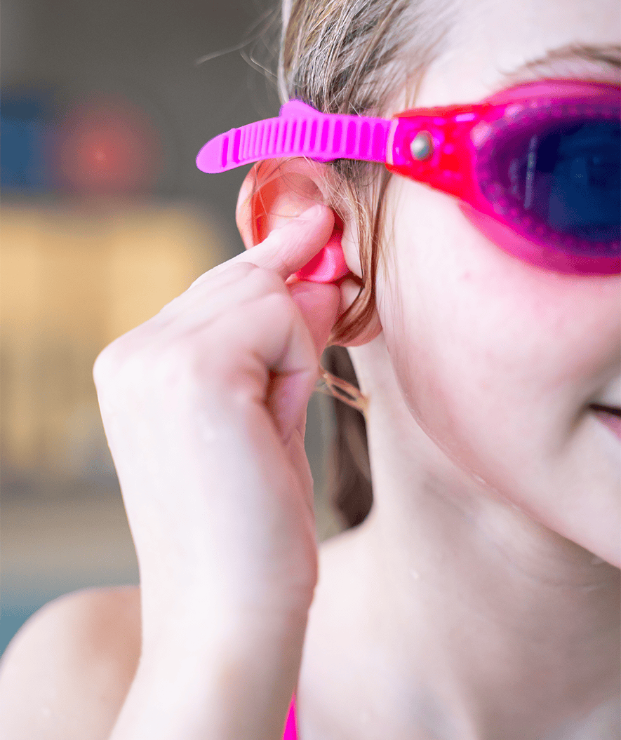 Watery earplugs for kids - Indra 3 pairs - Pink