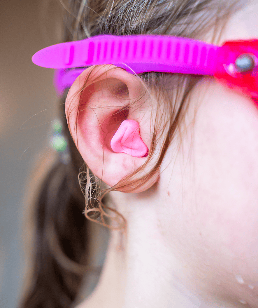 Watery earplugs for kids - Indra 3 pairs - Pink