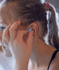Watery earplugs for kids - Indra 6 pairs - Clear