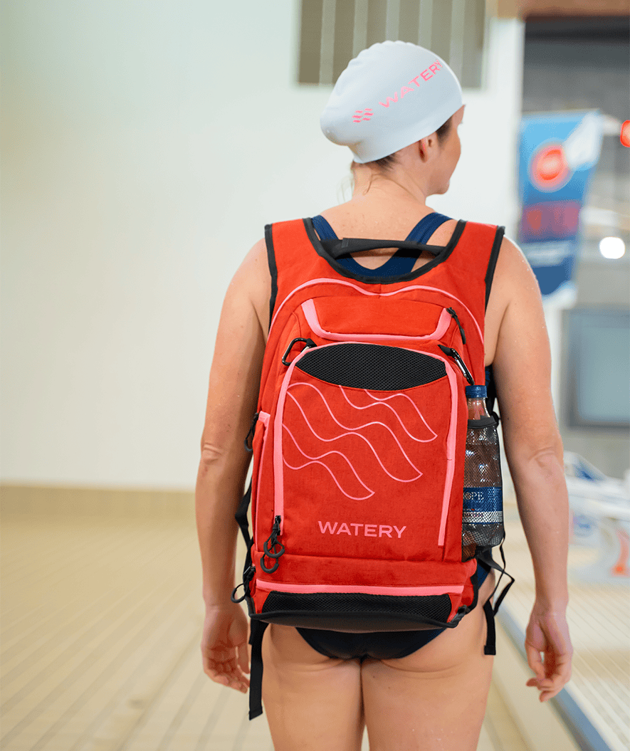 Watery swim bag - Viper Elite 45L - Red/light pink