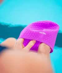 Watery swimming cap - Tales Bubble - Light pink