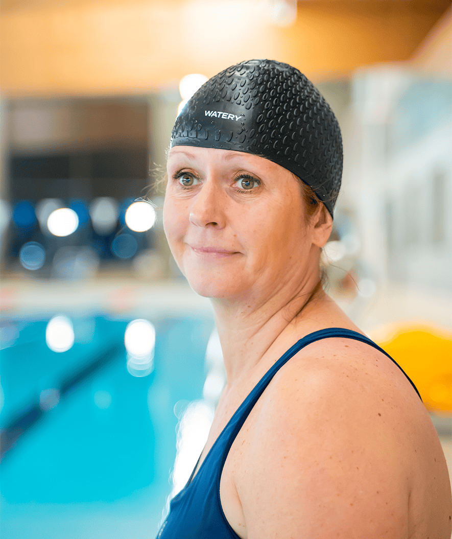 Watery swimming cap - Tales Bubble - Light pink