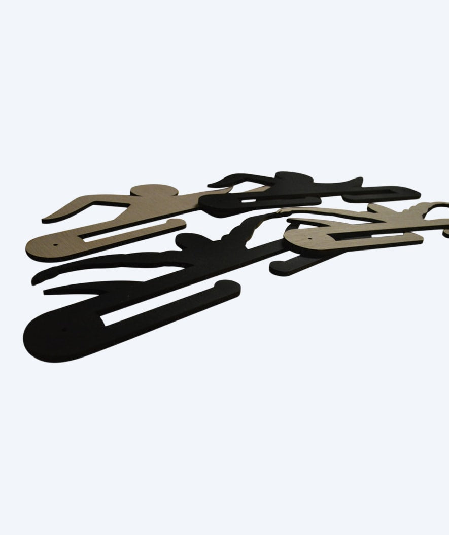 Watery medal holder for swimming (Crawl) - Black